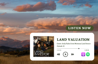 LAND VALUATION: with Andy Rahn on Land Investor podcast