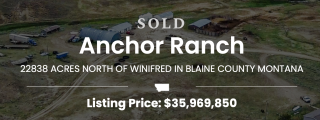 American Prairie Acquires Anchor Ranch
