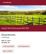 Easements in Montana seminar