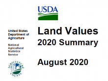 USDA Releases 2020 Summary of Land Values