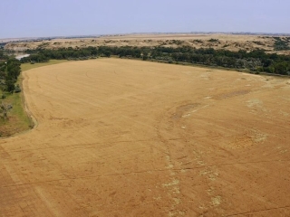 Map of Yellowstone Pivot Farm: 599 acres East of Rosebud
