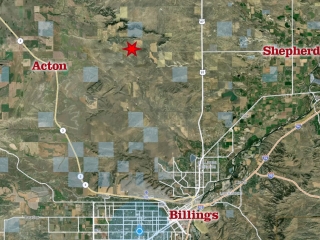 Map in Relationship to Shepherd, Acton, and Billings