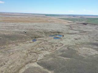 Map of Solberg Farm: 1320 acres North of Lavina