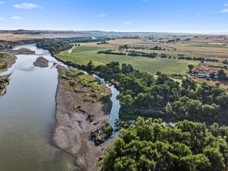 Map of Yellowstone River Farm And Sanctuary: 130 acres NE of Huntley