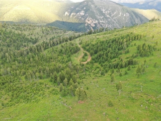 Map of 1-3,16,8 Garnet Range Tract: 916 acres NW of Drummond