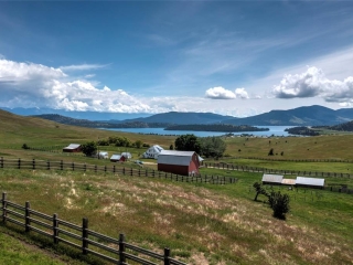 Map of Flathead Lake Overlook - 1,527 Acres: 1527 acres North of Dayton