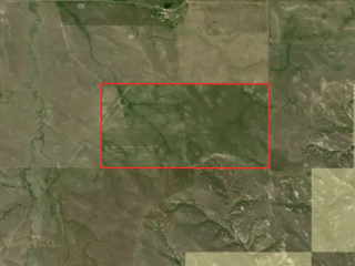 Map of West Powderville Road: 320 acres North of Broadus