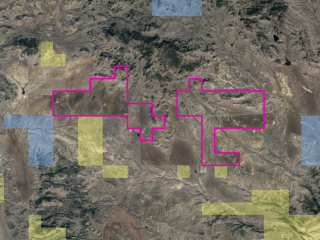 Map of Unnamed Property: 1888 acres South of Chinook