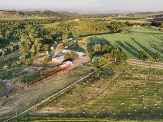 Map of Three Eagles Farm on Rock Creek: 98 acres East of Joliet