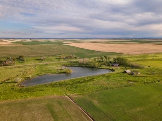 Auction -  Productive Irrigated Tillable Farm with Custom Home & Water Shares 