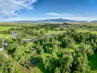 Map of Angler's Retreat on the Shields: 39 acres North of Livingston