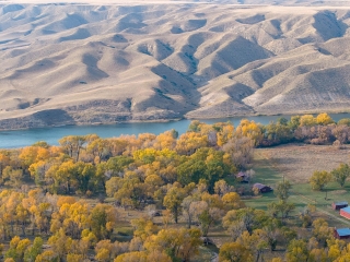 Map of Missouri River Refuge: 1349 acres NW of Highwood