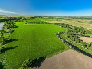 Map of Dudis Inc. Farm: 558 acres North of Hardin