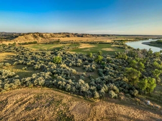 Map of River Hunt Retreat: 178 acres SW of Hysham