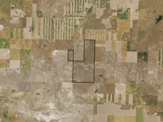 Map of 1,040 Acres Pasture & CRP Land: 1040 acres NE of Power