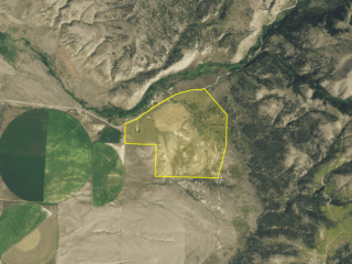 Map of 110 Duck Creek Road: 256 acres NE of Townsend