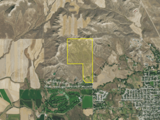 Map of 1408 Golf Course Road: 205.68 acres NW of Laurel