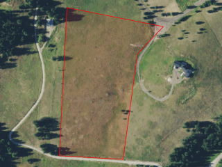 Map of 150 Granite Hill Road: 12.33 acres SW of Kalispell - Foys Lake