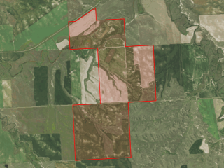 Map of 1628 +/- Acres Highway 200: 1628 acres SW of Circle