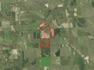 Map of 1628 +/- Acres Highway 200: 1628 acres SW of Circle