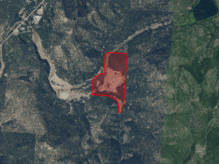 Map of 222 Sickler Creek Road: 428 acres SW of Kalispell 