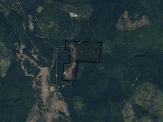 Map of 24 Vinal Lake Road: 314.84 acres SE of Yaak