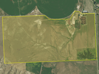 Map of 2443 Kinsey Road: 312.89 acres NE of Miles City