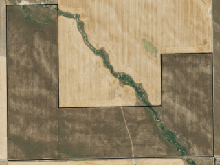 Map of 280 Acre Farm: 280 acres East of Broadview