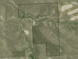 Map of 384 Road 102: 320 acres NW of Miles City