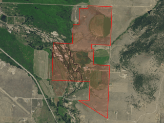 Map of 400 +/- Acres Jefferson County: 400 acres SE of Boulder