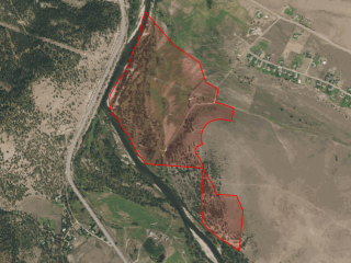 Map of 7499 Bitter Root Road: 240.4 acres SW of Missoula