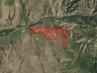 Map of 84 Ross Gulch Road: 421 acres East of Townsend