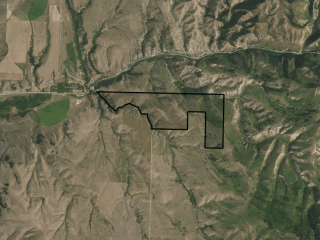 Map of 84 Ross Gulch Road: 421 acres East of Townsend