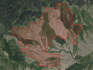 Map of Arrow Ranch: 12982 acres North of Wisdom