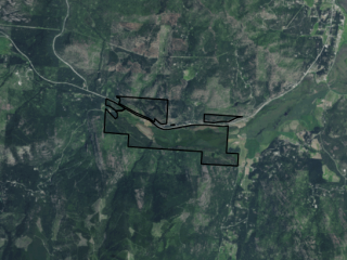 Map of Ashley Creek Ranch: 1156 acres SW of Kalispell