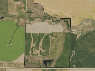 Map of Auction -  Productive Irrigated Tillable Farm with Custom Home & Water Shares: 289 acres East of Conrad