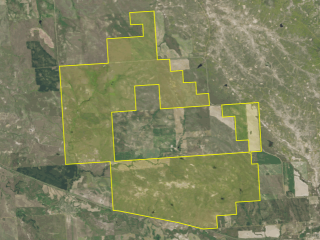 Map of Auction - 4,544.9 +/- Acres - Fallon County: 4544.9 acres NW of Baker