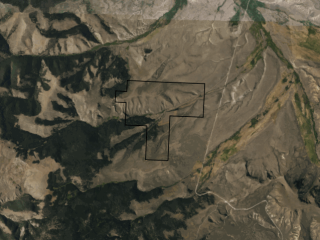 Map of Bannock Pass Ranch: 1274 acres SW of Clark Canyon Dam