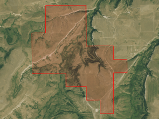 Map of Bear Creek Ranch: 1180 acres SE of Lewistown