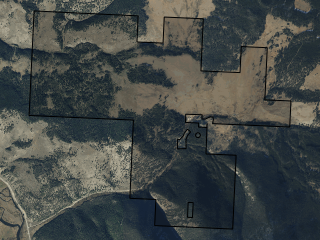 Map of Bear Mountain Ranch: 1839 acres SW of Butte