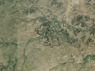 Map of Beartooth Ranch: 12350 acres SW of Columbus