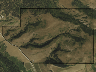 Map of Beaver Creek Valley Ranch: 506 acres SW of Lewistown