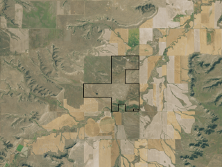 Map of Big Coulee: 1432 acres South of Ryegate