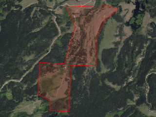 Map of Big Hole River Ranch: 515 acres SW of Jackson