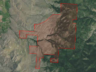 Map of Bitterroot Hunting Retreat: 4667 acres NE of Hamilton