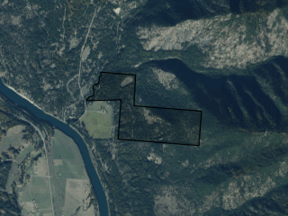 Map of Blue Slide Road: 322 acres Noth of Thompson Falls