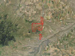 Map of Buckskin Butte Ranch: 9040 acres South of Geraldine