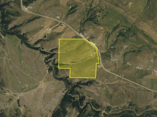 Map of Canyon Rim Ranch: 296.213 acres North of Monarch