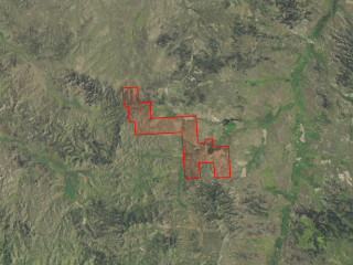 Map of Castle Rock Ranch: 7456 acres South of Volborg