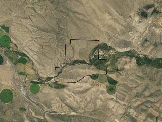 Map of Centennial Gateway Ranch: 2433 acres East of Lima